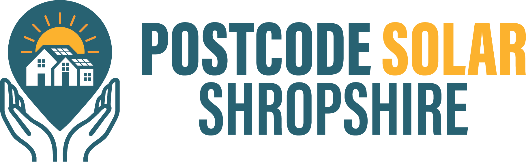 Postcode Solar Shropshire Logo Design